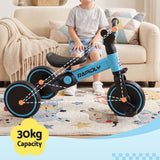 RIGO Tricycle Bike, Kids Bike with 3 wheels, Carbon Steel 70cm Blue - 45-Degree Angle