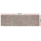 Artiss Kitchen Mat 45x150cm Textilene Floor Rug Carpet Non-slip - Front View