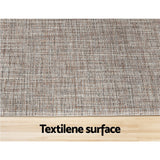 Artiss Kitchen Mat 45x150cm Textilene Floor Rug Carpet Non-slip - Top-Down View