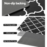 Artiss Kitchen Mat 45x180cm PVC Floor Rug Carpet Non-slip Gina - Rear View