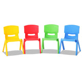 Keezi Kids Chairs Set Plastic Set of 4 Activity Study Chair 50KG - Low Angle