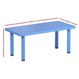 Keezi Kids Table Plastic Square Activity Study Desk 60X120CM - Front View