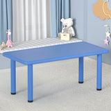Keezi Kids Table Plastic Square Activity Study Desk 60X120CM - Close-Up Angle