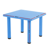 Keezi Kids Table Plastic Square Activity Study Desk 60X60CM - Front View