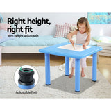 Keezi 5PCS Kids Table and Chairs Set Children Study Desk Furniture Plastic 4 Chairs - Top-Down View