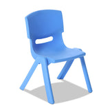 Keezi 5PCS Kids Table and Chairs Set Children Study Desk Furniture Plastic 4 Chairs - Close-Up Angle