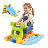 Keezi Kids Slide Set Toddler Indoor Playset Rocking Horse Ring Toss Multi Colour - Extra Image