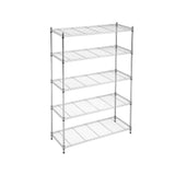 Artiss 5-Tier Kitchen Rack Shelf Shelving 120x45x179CM Adjustable Metal Storage Shelves - Top-Down View