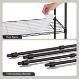 Artiss 5-Tier Kitchen Rack Shelf Shelving Unit 55x30x150CM Adjustable Metal Storage Shelves Black - Extra Image