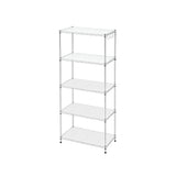Artiss 5-Tier Kitchen Rack Shelf Shelving Unit 60x35x150CM Adjustable Metal Storage Shelves Silver - 45-Degree Angle