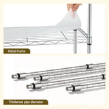 Artiss 5-Tier Kitchen Rack Shelf Shelving Unit 60x35x150CM Adjustable Metal Storage Shelves Silver - Extra Image