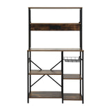 Artiss 5-Tier Kitchen Rack with Power Outlets 90CMX153CM Microwave Storage Shelf - Top-Down View
