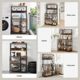 Artiss 5-Tier Kitchen Rack with Power Outlets 90CMX153CM Microwave Storage Shelf - Extra Image