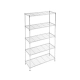 Artiss 5-Tier Kitchen Rack Shelf Shelving 90x35x182CM Adjustable Metal Storage Shelves - Top-Down View
