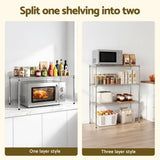 Artiss 5-Tier Kitchen Rack Shelf Shelving 90x35x182CM Adjustable Metal Storage Shelves - Close-Up Angle
