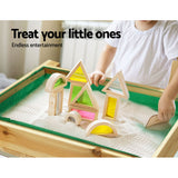 Keezi Kids Outdoor Play Set: Wooden Sandpit and Water Table Combo - 101cm