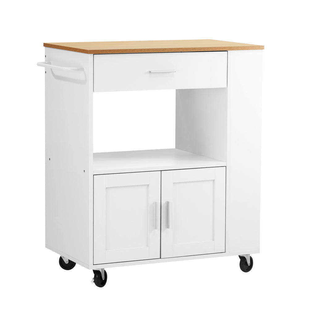 Oikiture Kitchen Island Trolley Rolling Serving Cart