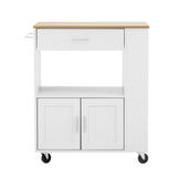 Oikiture Kitchen Island Trolley Rolling Serving Cart