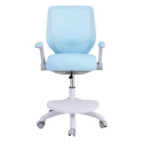 Keezi Kids Ergonomic Study Chair Adjustable w/ Wheels Footrest Blue