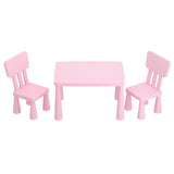 1 Keezi Kids Table and 2 Chairs Set Pink