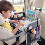 Keezi Kids Travel Tray Car Seat Lap Desk Portable Car Desk Organiser for Car & Airplane Grey - Extra Image