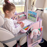 Keezi Kids Travel Tray Car Seat Lap Desk Portable Car Desk Organiser for Car & Airplane Pink - Extra Image