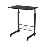 Artiss Laptop Desk Table Adjustable 60CM Black - Side View
