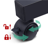 Artiss Laptop Desk Table Adjustable 60CM Black - Close-Up Angle