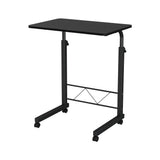 Artiss Laptop Desk Table Adjustable 60CM Black - Side View