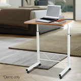 Artiss Laptop Desk Table Adjustable 60CM Light Wood