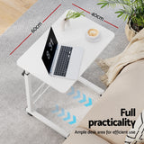 Artiss Laptop Desk Table Adjustable 60CM White - 45-Degree Angle
