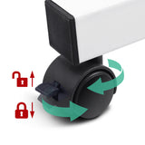 Artiss Laptop Desk Table Adjustable 60CM White - Close-Up Angle