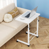 Artiss Laptop Desk Table Adjustable 60CM White - Close-Up Angle