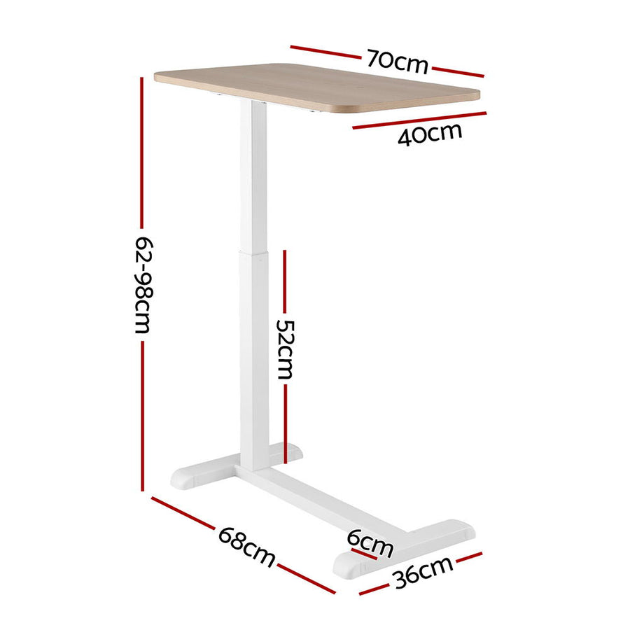 Artiss Laptop Desk Height Adjustable Mobile Workstation Computer Desks 70CM