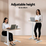 Artiss Laptop Desk Height Adjustable Mobile Workstation Computer Desks 70CM - Top-Down View