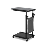 Artiss Laptop Desk Height Adjustable Mobile Workstation Computer Desks 48CM Black