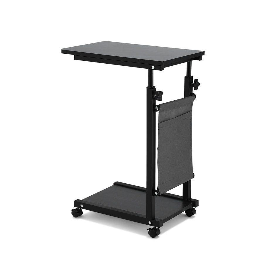 Artiss Laptop Desk Height Adjustable Mobile Workstation Computer Desks 48CM Black