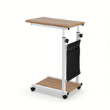 Artiss Laptop Desk Height Adjustable Mobile Workstation Computer Desks 48CM Oak