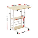 Artiss Laptop Desk Height Adjustable Mobile Workstation Computer Desks 60CM, Adjustable Height
