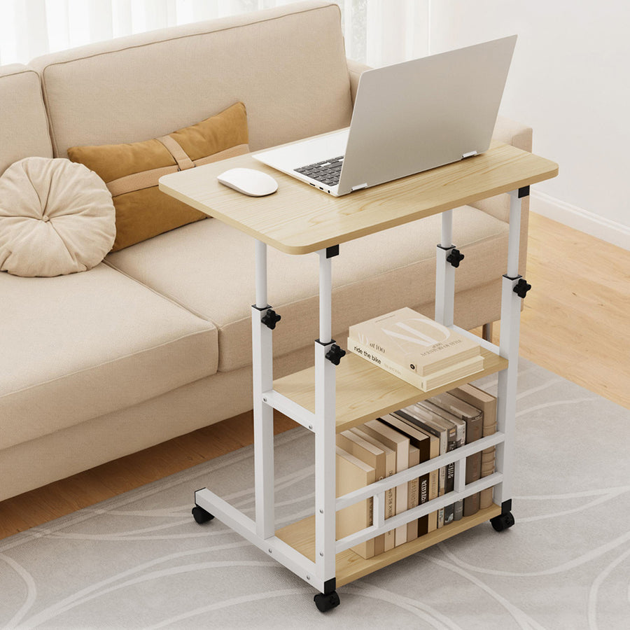 Artiss Laptop Desk Height Adjustable Mobile Workstation Computer Desks 60CM, image 7