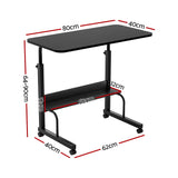 Artiss Laptop Desk Portable Sit Stand Desks Height Adjustable Workstation 80CM - Front View