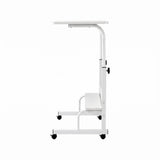 Artiss Laptop Desk Portable Sit Stand Desks Height Adjustable Workstation 80CM White - Side View
