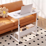 Artiss Laptop Desk Portable Sit Stand Desks Height Adjustable Workstation 80CM White - Close-Up Angle