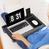 Artiss Lap Desk Laptop DeskS Portable w/ Wrist-rest Phone Slot Mouse Pad 55CM - Close-Up Angle