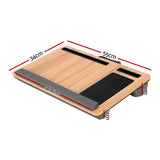 Artiss Lap Desk Laptop Desks Portable w/ Wrist-rest Phone Slot Mouse Pad 55CM - Front View