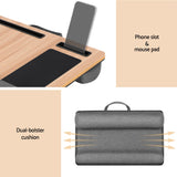 Artiss Lap Desk Laptop Desks Portable w/ Wrist-rest Phone Slot Mouse Pad 55CM - Rear View