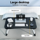 Laptop Desk Table Foldable Stand Lap Tray Sofa Bed Portable Adjustable Desks - Top-Down View