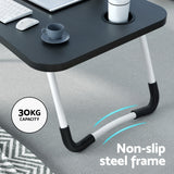 Laptop Desk Table Foldable Stand Lap Tray Sofa Bed Portable Adjustable Desks - 45-Degree Angle