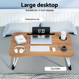 Laptop Desk Table Foldable Stand Lap Tray Sofa Bed Portable Adjustable Desks - Top-Down View