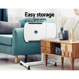 Artiss Laptop Desk Table Fan Cooling White 60CM - Close-Up Angle